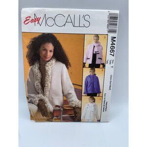 McCall's Misses Coat Jackets Sewing Pattern sz XS-Med M4667 - uncut